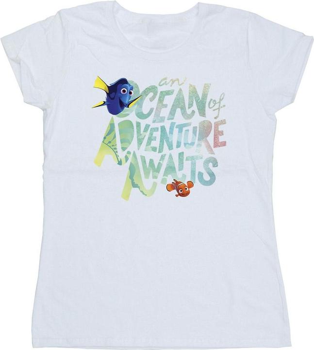 Actual product image Disney Womens/Ladies Finding Dory Ocean Of Adventure Cotton T-Shirt (S)