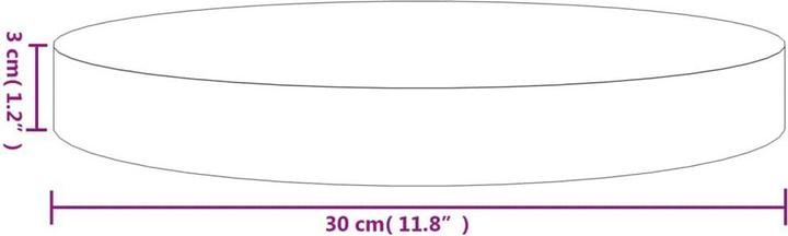 Immagine prodotto VidaXL Vikantios (Ø 30 x 3 cm)
