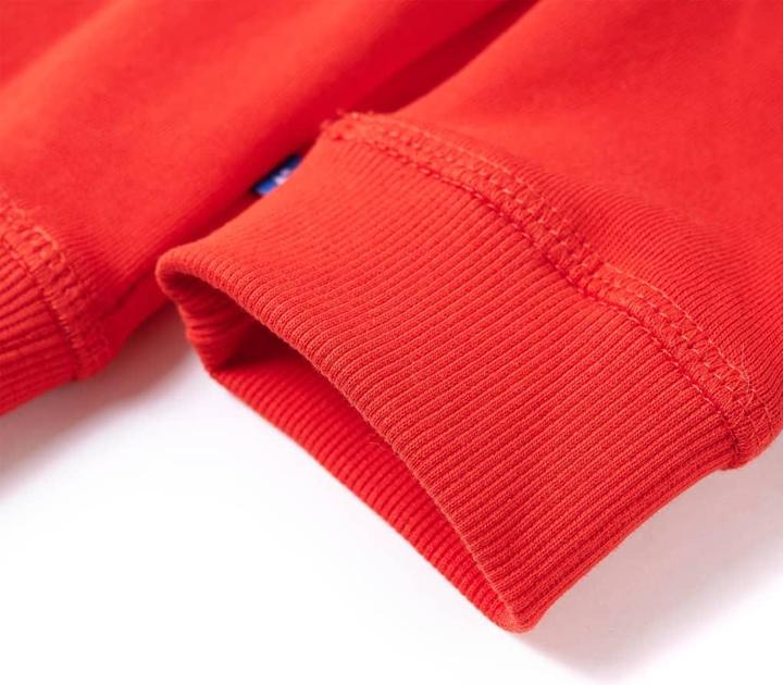 Immagine prodotto VidaXL Felpa con cappuccio per bambini rosso 128,Materiale: 92% cotone. 8 (128)