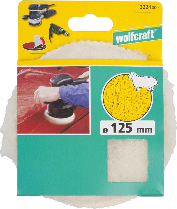 Image du produit wolfcraft wolfcraft 1 fixoflex- Haft-Polierh. Lammwolle ø125