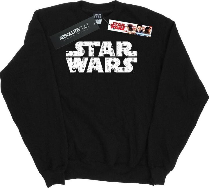 Actual product image Star Wars Mens Christmas Logo Sweatshirt (XL)