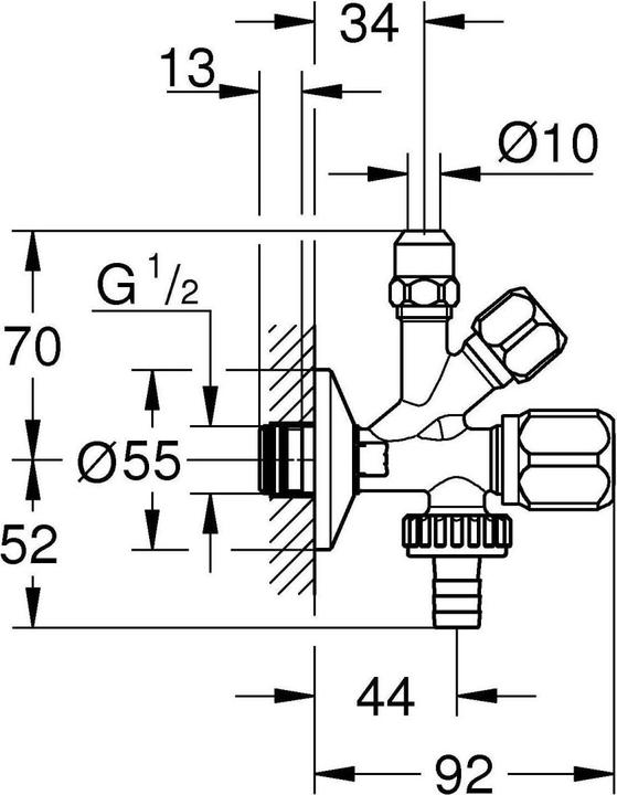 Immagine prodotto Grohe Valvola angolare combinata