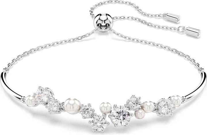 Produktbild Swarovski Constella Armreif Kristallperle Rundschliffe Weiss (24 cm, Swarovski Metall)