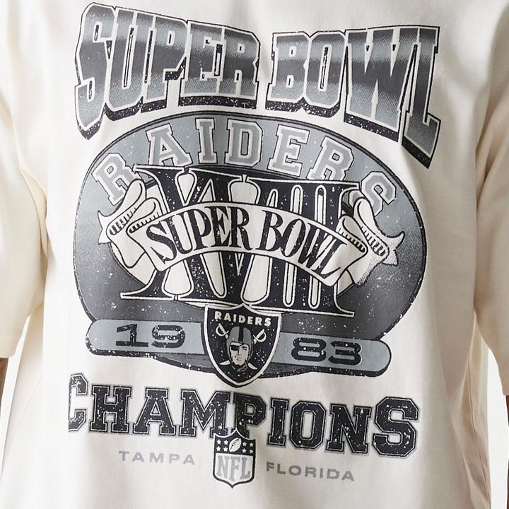 Actual product image New Era NFL Shirt - SUPERBOWL Las Vegas Raiders offwhite - M (M)