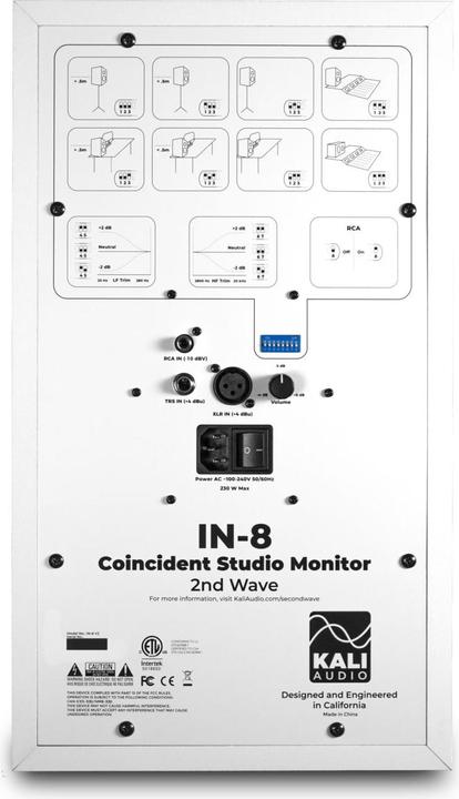 Image du produit Kali Audio IN-8 WH Second Wave actieve studiomonitor (per stuk) (Actif, 1 pièce)