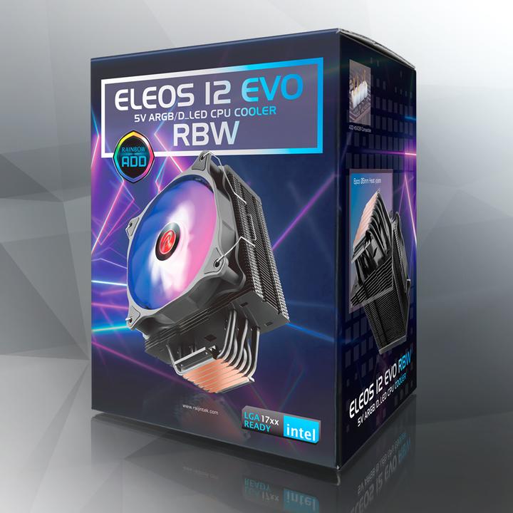 Image du produit Raijintek Refroidisseur CPU ELEOS 12 EVO RBW (164 mm)