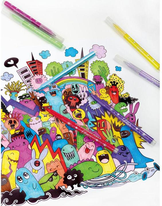 Image du produit EberhardFaber Stylo en fibre Paillettes (Multicolore, 8 x)