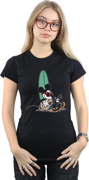 Actual product image Disney Womens/Ladies Mickey Mouse Surf And Chill Cotton T-Shirt (XL)
