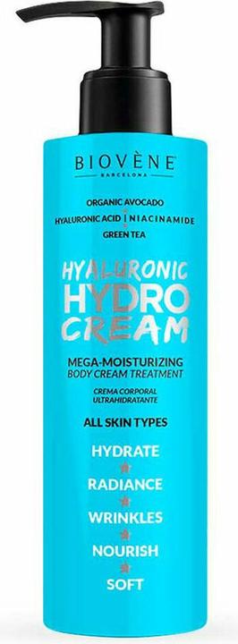 Produktbild Biovène Biovene Hyaluronic Hydro Cream Mega-Moisturizing Body Cream Treatment 200ml (Körpercreme, 200 ml)