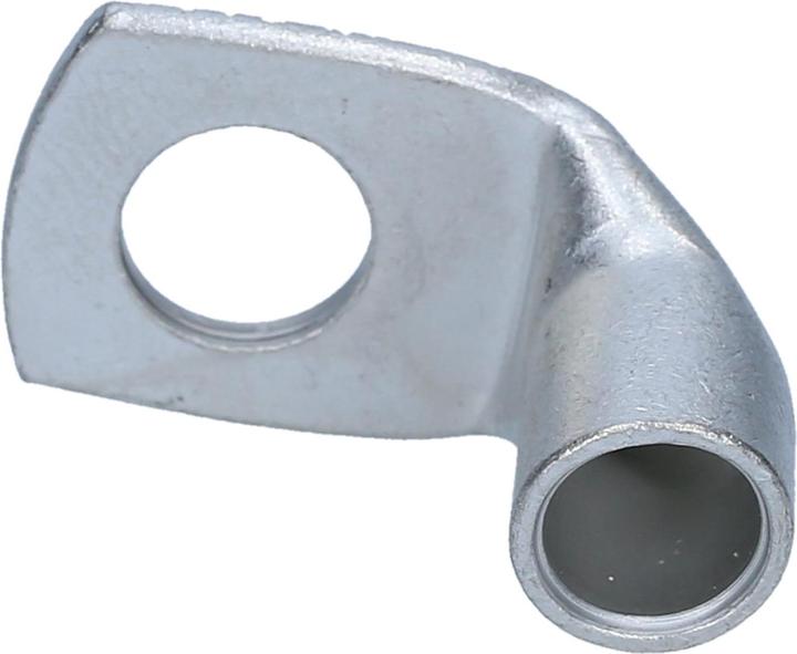 Actual product image Kalitec 10 pieces Cembre A7-L6 tubular cable lug 90° angled 35mm² M6 uninsulated tinned copper