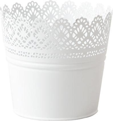 Immagine prodotto Esmée Vaso di fiori, fioriera con pizzo, lamiera (14 cm)