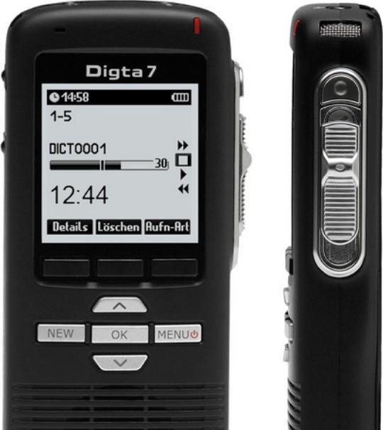 Actual product image Grundig Digta 7 Digital Dictation Machine - Type 702 (2 GB)
