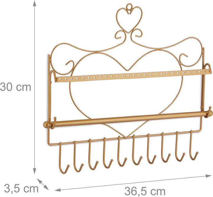 Produktbild Relaxdays Schmuckhalter Wand