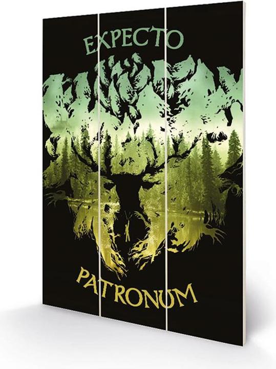 Immagine prodotto Legno stampato Expecto Patronum (20 x 30 cm)