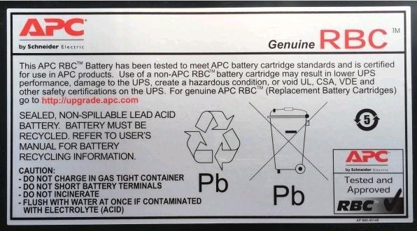 Produktbild APC RBC32, Ersatzakku zu USV