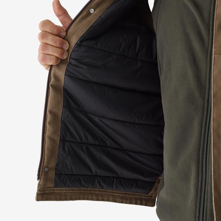 Actual product image Solognac Waistcoat 500 padded hardwearing brown (XXL)