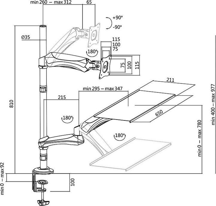 Immagine prodotto LogiLink BP0030 (Tavolo, 27")