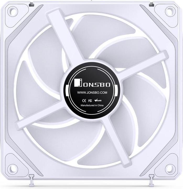 Produktbild Jonsbo ZL-120W PWM ARGB Lüfter 3er Pack, reguläre Ausrichtung - 120mm, weiss (120 mm, 3 x)