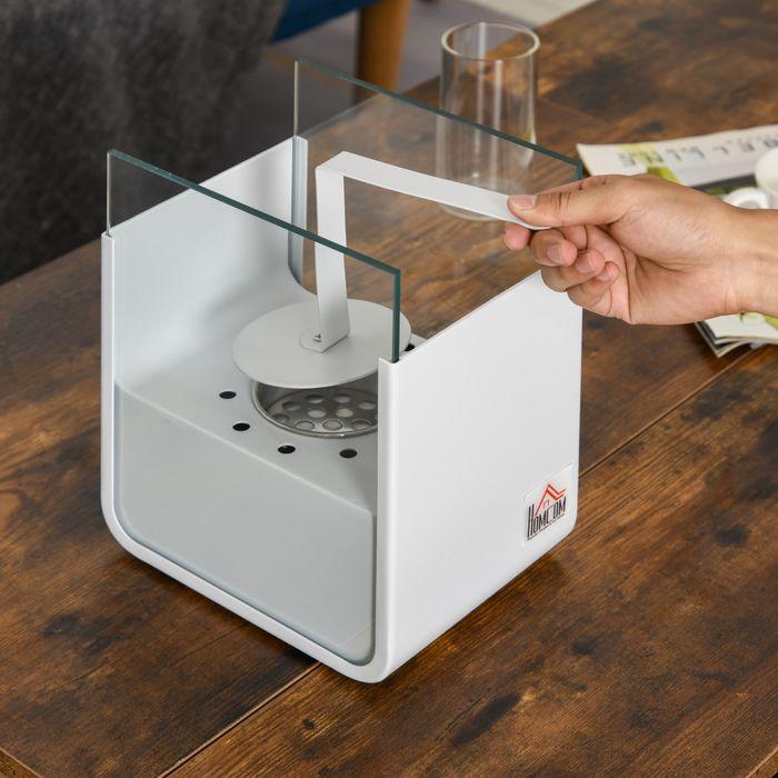 Produktbild Swisshandel24 Biokamin Ethanol-Kamin Bio-Ethanol-Brenner 0,4L Brenndauer kein Rauch Edelstahl 20 x 15 x 25 cm (20 x 15 x 25 cm)