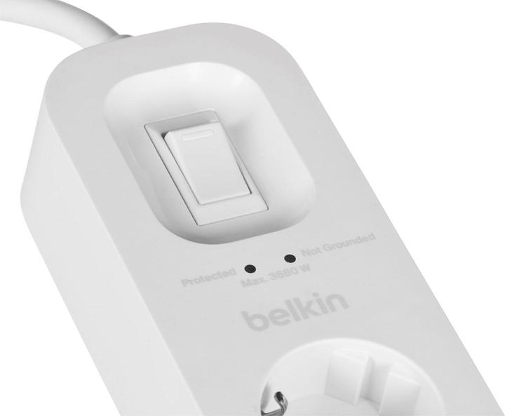 Immagine prodotto Belkin Protezione contro le sovratensioni Surgemaster (4 x, 2 m)