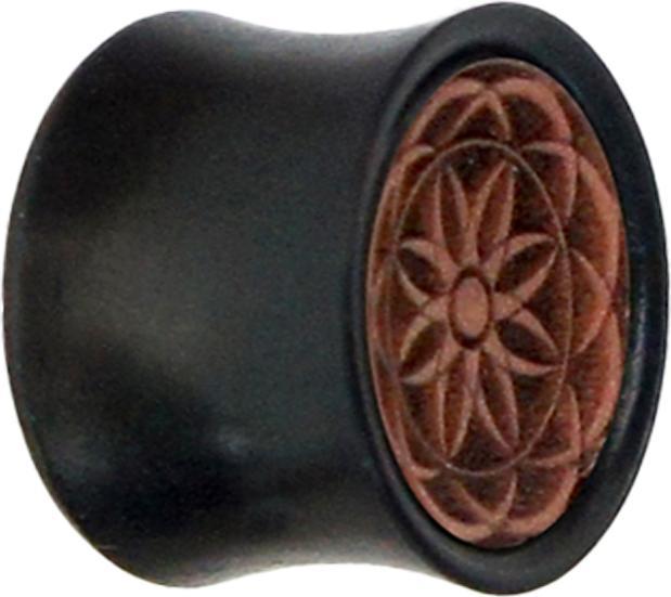 Immagine prodotto Star Piercing Spina svasata Rosewood Flower of Life Ironwood (senza ottone, Organico)