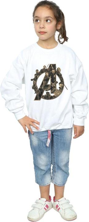 Actual product image Girls Avengers Infinity War Logo Sweatshirt (128)