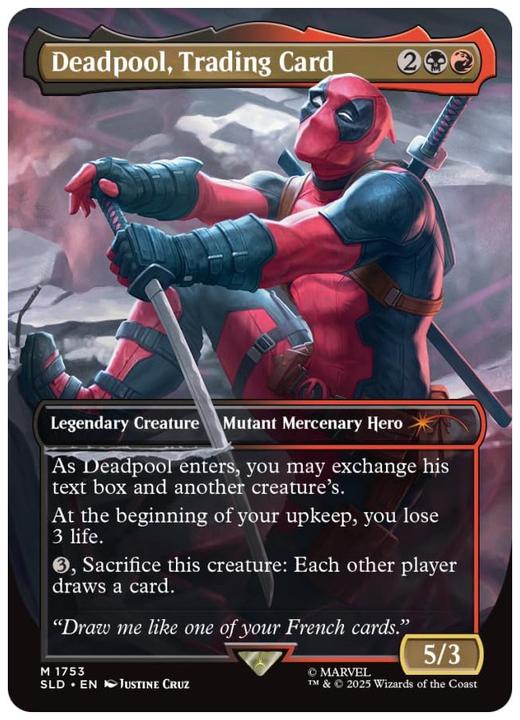 Actual product image Magic the Gathering Secret Lair x Marvel's Deadpool (English, Booster Pack)
