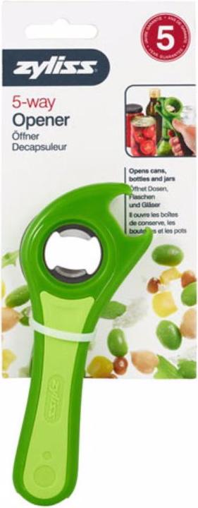 Image du produit Zyliss 5en1 normalement fermé (Ouvre-bouteille à couvercle en plastique)