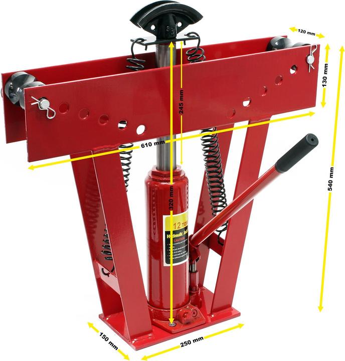 Produktbild Wiltec Rohrbiegemaschine hydraulisch 12t Rohrbiegegerät Rohrbieger Biegemaschine