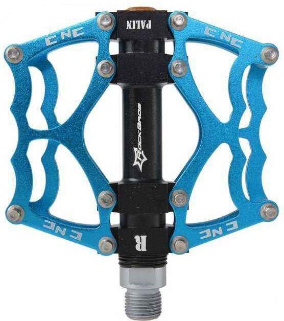 Actual product image Rockbros JT201012LBL bicycle pedal set - blue