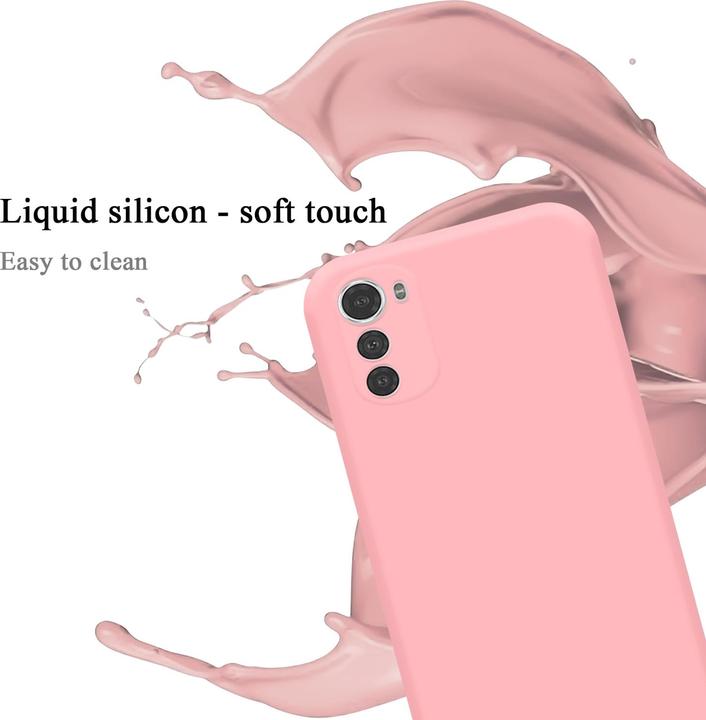 Productafbeelding Cadorabo TPU Liquid Silicone Hoesje Cover voor Motorola MOTO E32 4G / E32S (Motorola Moto E32s)