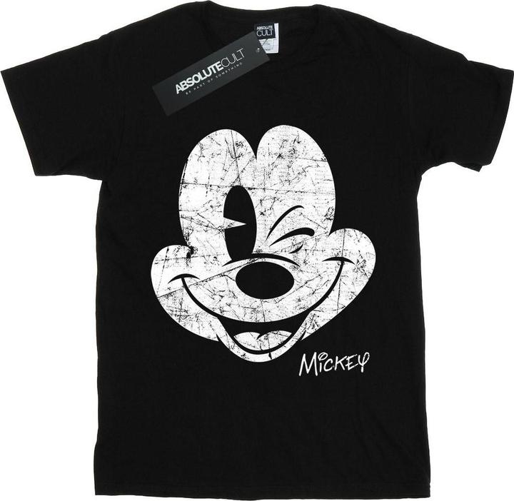 Immagine prodotto Disney Mickey Mouse Distressed Face Maglietta Ragazzi (128)