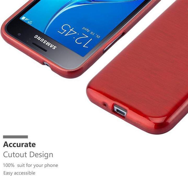 Actual product image Cadorabo TPU Brushed Cover (Samsung Galaxy J1 (2016))