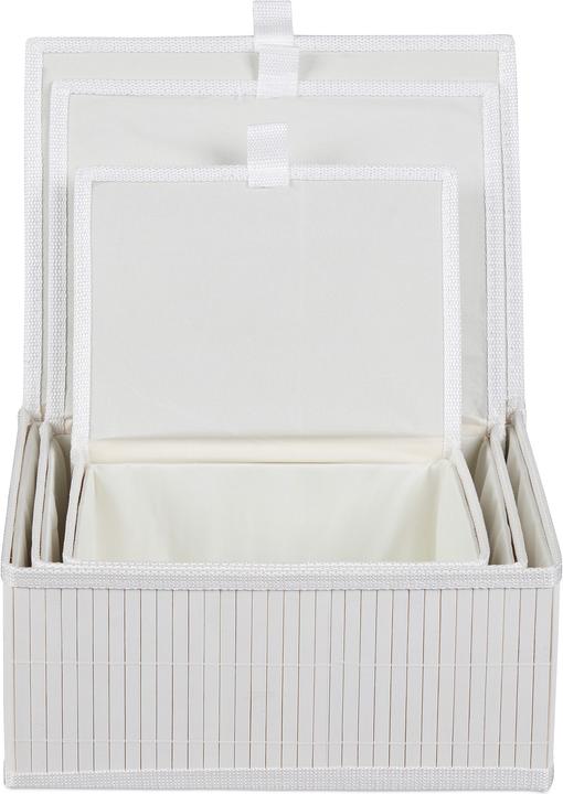 Actual product image Relaxdays Aufbewahrungskorb (3 x, 33 x 25.5 x 15 cm, 25 x 19 x 13 cm)