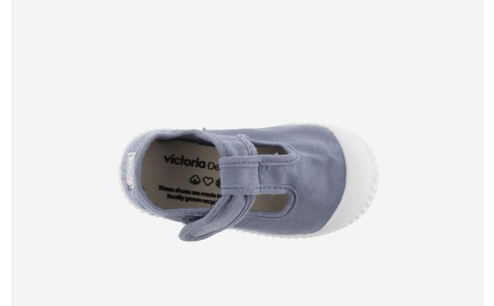 Produktbild Victoria klett-schuhe für kinder 1915 toile teintée (21)
