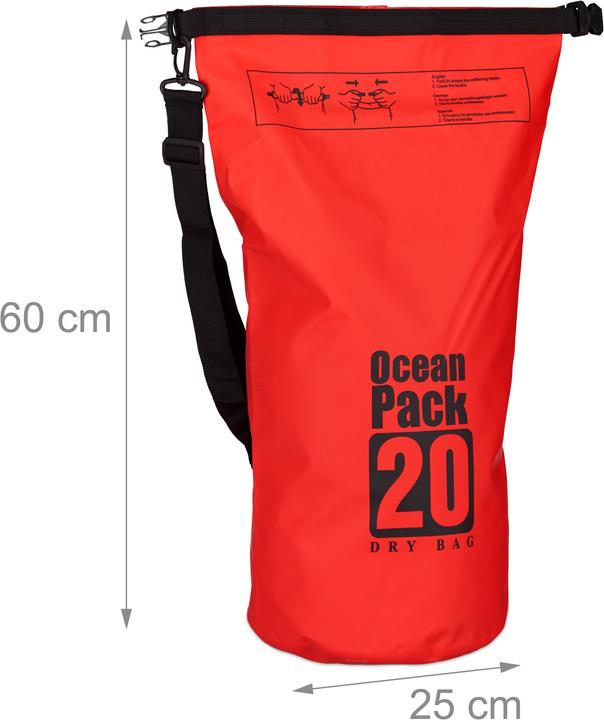 Actual product image Relaxdays 20 L Waterproof Dry Bag (20 l)