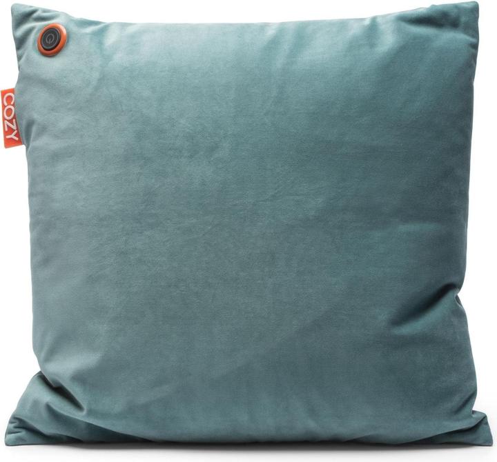 Image du produit Bodi-Tek Coussin chauffant Cozy Una Velvet Fonctionnement sur batterie, bleu-vert (45 x 45 cm)