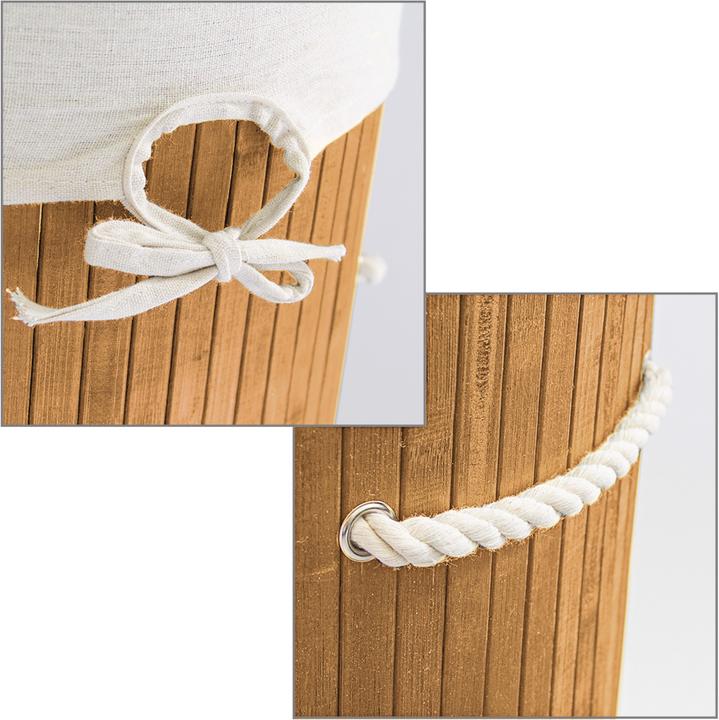 Actual product image Relaxdays Round Hamper (70 l)