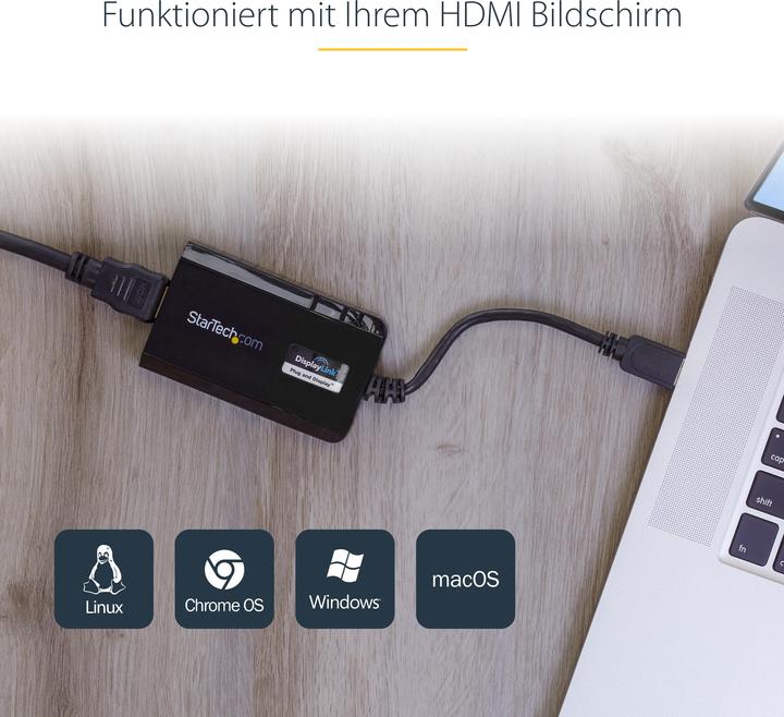 Actual product image StarTech USB 3.0 To HDMI Video Adapter (HDMI, 9 cm)