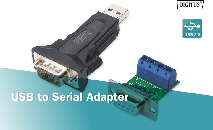 Produktbild Digitus USB 2.0 zu seriell Konverter (USB 2.0)