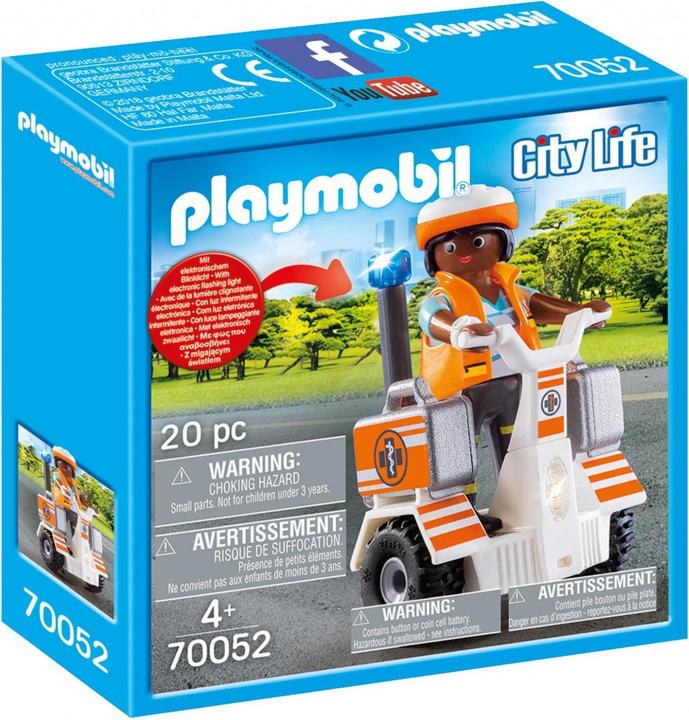 Image du produit Playmobil Scooter de sauvetage et d'équilibre (70052, Playmobil City Life)