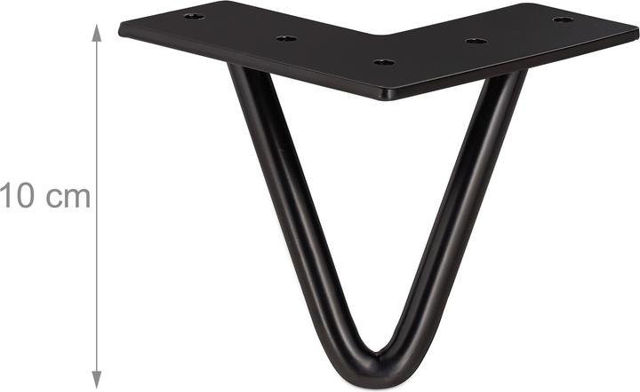 Immagine prodotto Relaxdays Gambe da Tavolo, Set da 4