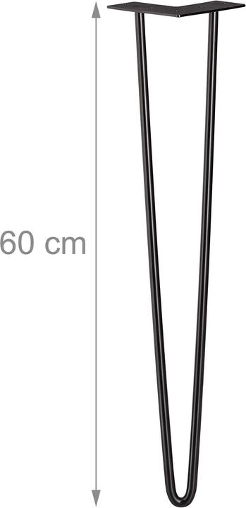 Relaxdays Hairpin table leg set of 4