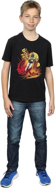 Image du produit Star Wars - T-shirt BOBA FETT ROCKET POWERED - Garçon (140, 146)