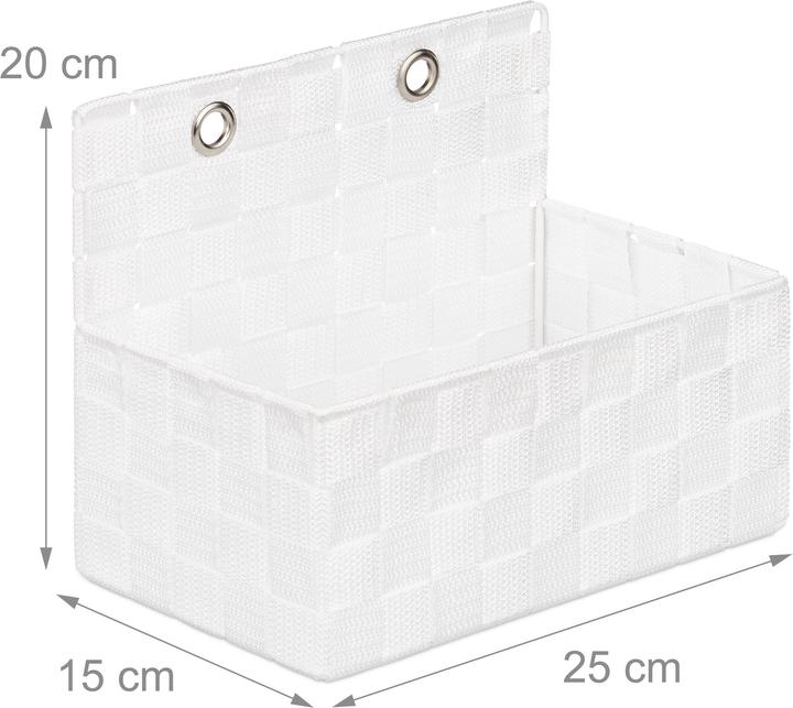 Produktbild Relaxdays Aufbewahrungskorb (1 x, 25 x 15 x 20 cm)