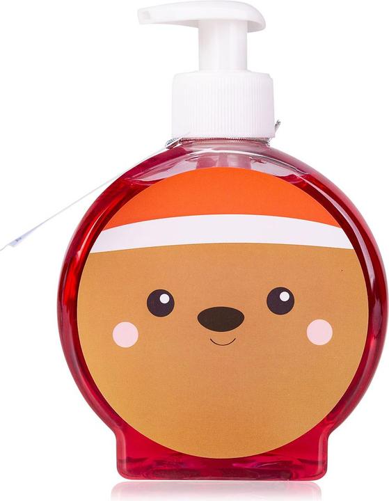 Accentra Handseife OH DEER in Pumpspender, Motiv: Rentier, 350ml, Duft: Cranberry Apple, Farbe: rot, VE 6/24 (Flüssigseife, 350 ml)
