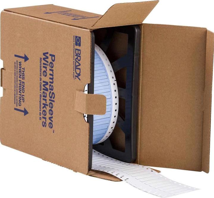 Immagine prodotto Brady PS-125-150-WT, B-342, Permasleeve, poliolefina termorestringente, 38,1 x 6 mm, per cavi di diametro