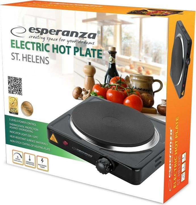 Immagine prodotto Esperanza ST. HELENS - Piastra elettrica - 1000 W