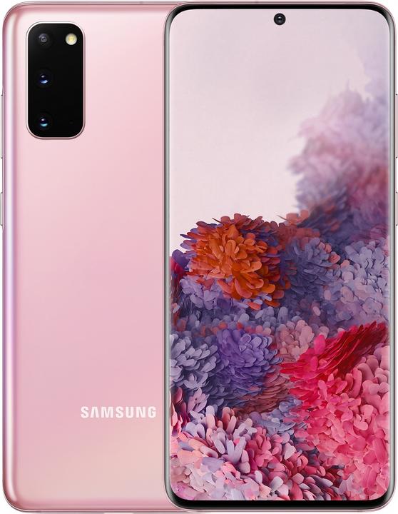 Samsung Galaxy S20 EU (128 GB, Cloud Pink, 6.20", Hybrid Dual SIM, 64 Mpx, 4G)