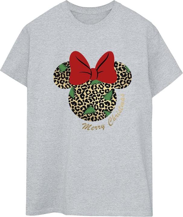 Immagine prodotto Disney Minnie Mouse Leopard Christmas Maglietta Ampia Donna (4XL)